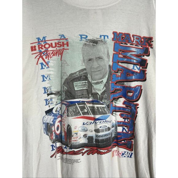 Vintage 90s NASCAR Mark Martin Racing Tee - Picture 2 of 5